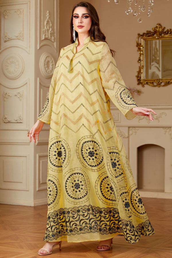 Floral Embroidered Abaya