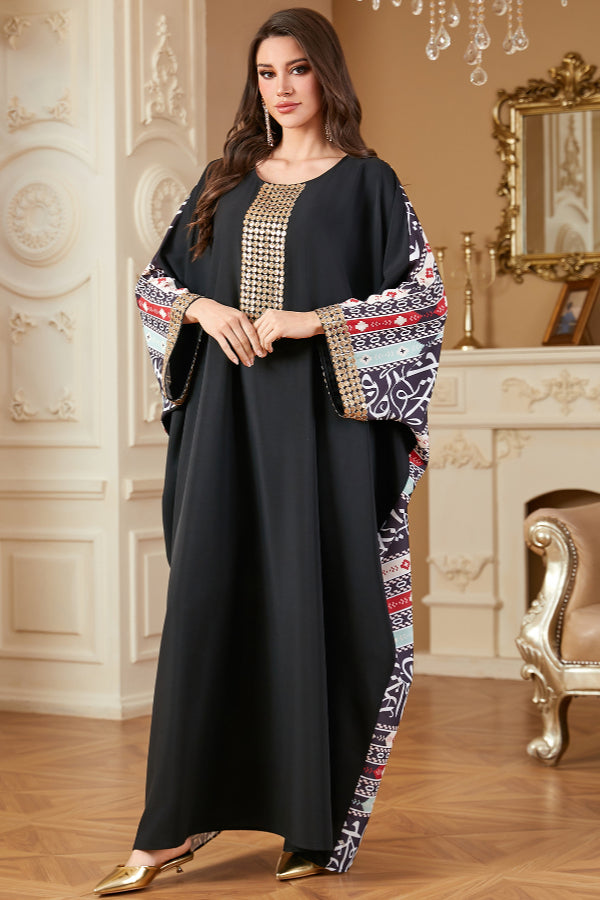 Digital Print Abaya Dress