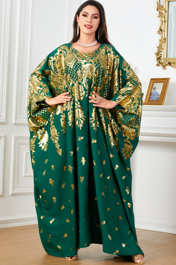 Batwing Loose Foil Abaya