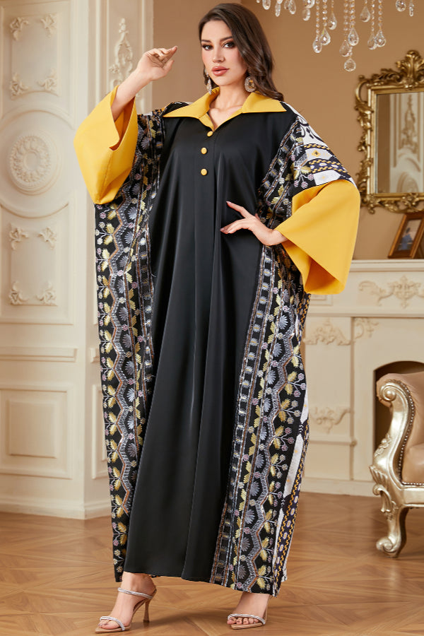 Batwing Sleeve Abaya Dress