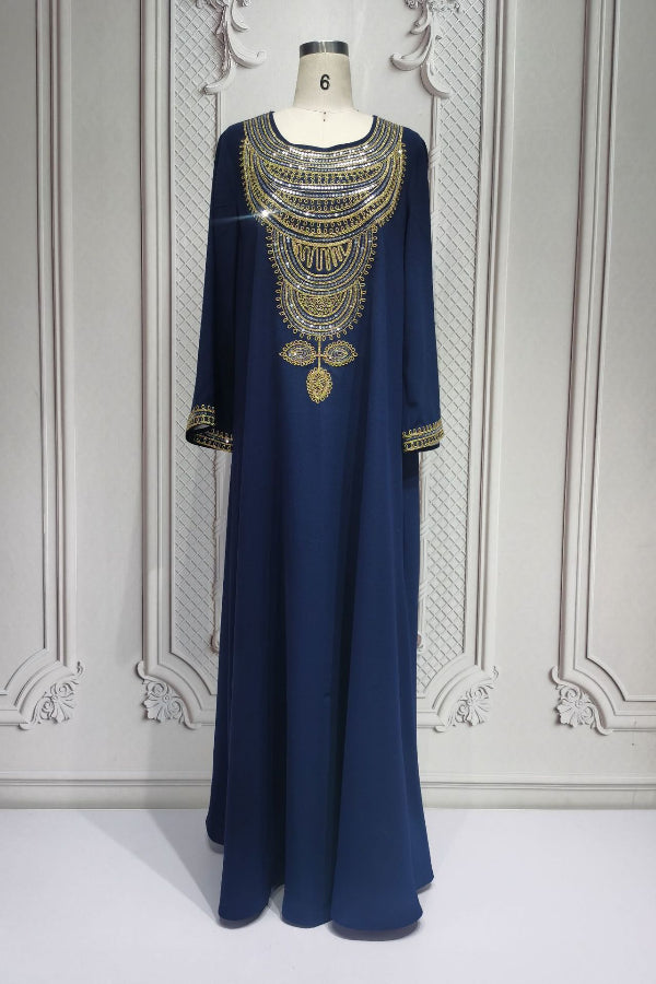 Plus Size Embroidered Abaya