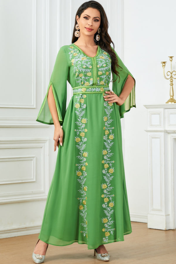 Flared Luxury Embroidered Abaya