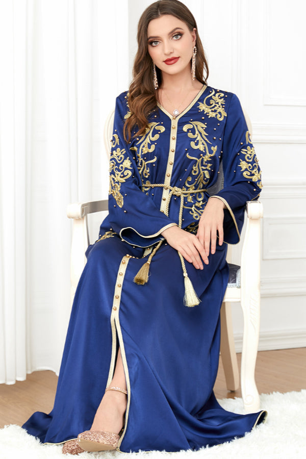Embroidered Long Sleeve Abaya