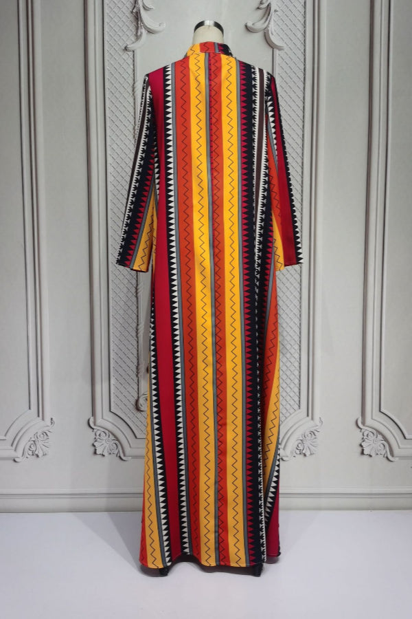 Fashion Printed Abaya Dress