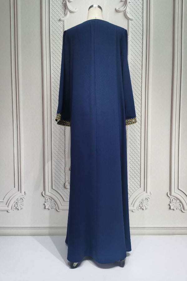 Plus Size Embroidered Abaya