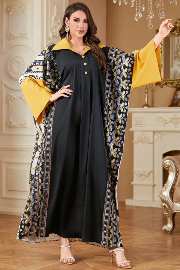 Batwing Sleeve Abaya Dress