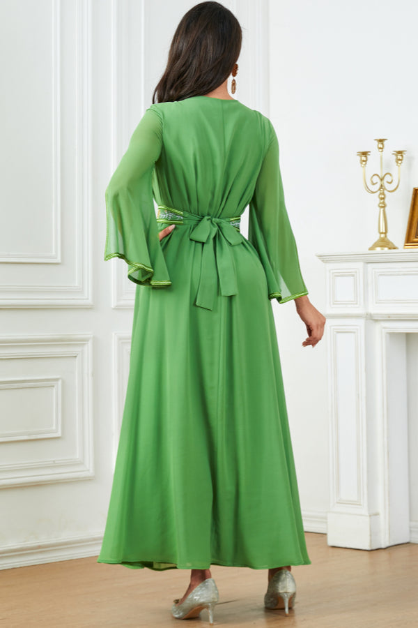 Flared Luxury Embroidered Abaya