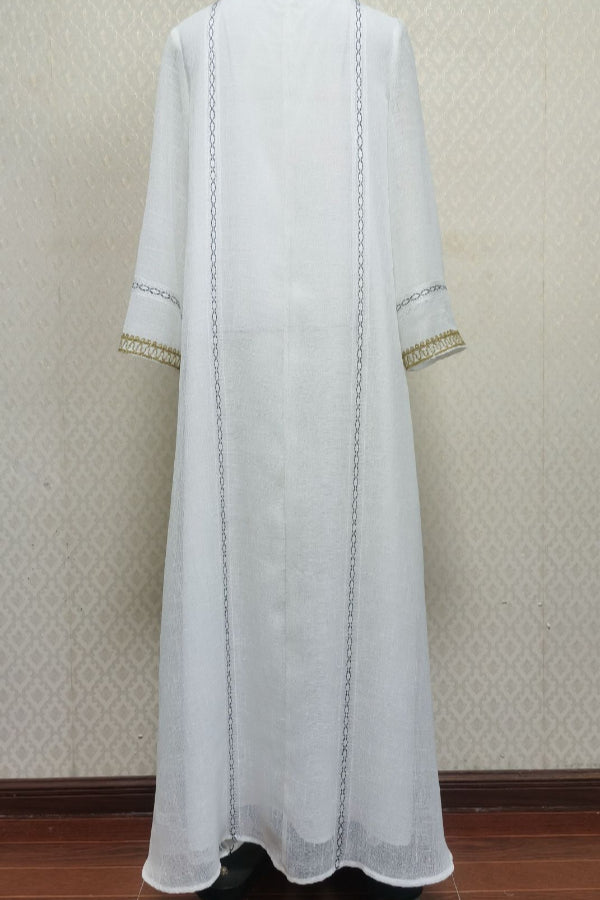 Embroidered Beaded Maxi Abaya