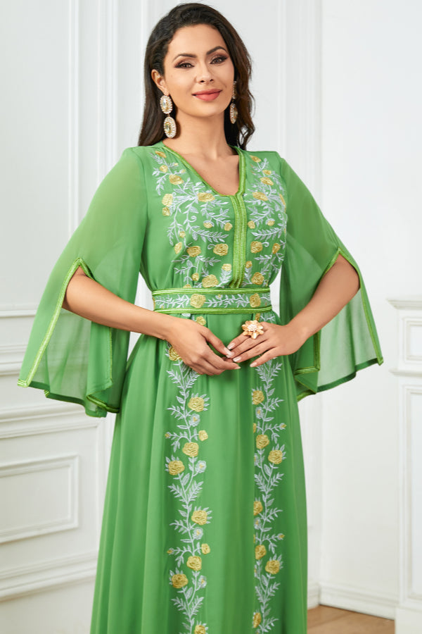 Flared Luxury Embroidered Abaya