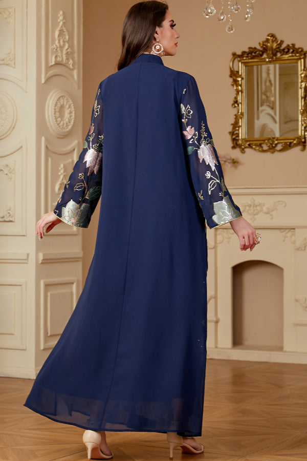 Sequin Tassel Abaya Dress