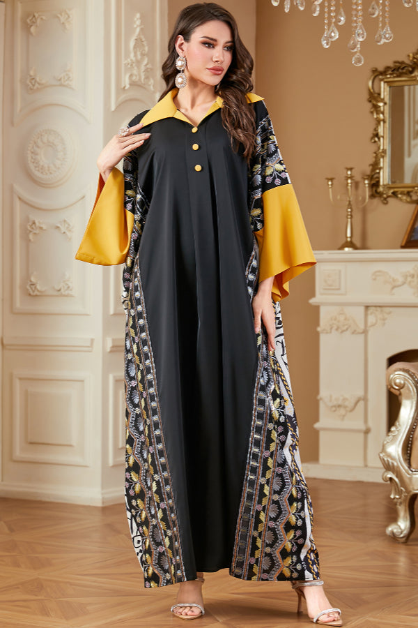 Batwing Sleeve Abaya Dress