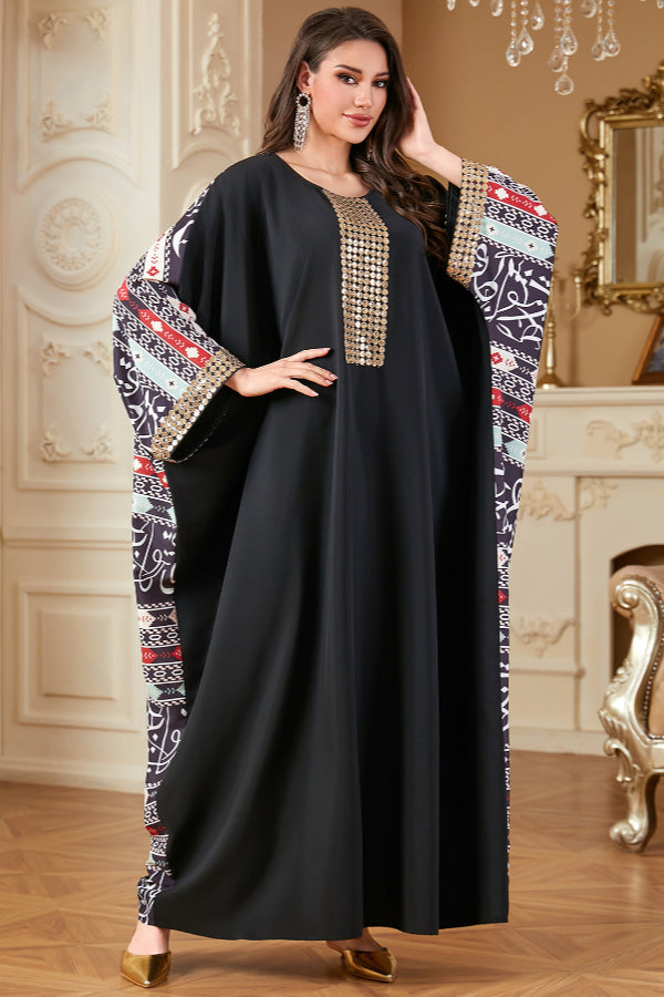 Digital Print Abaya Dress