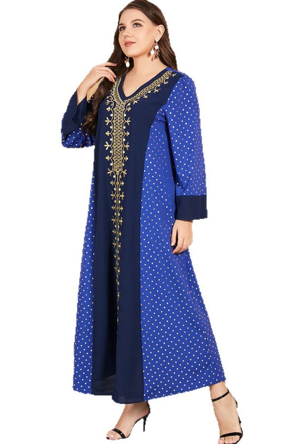 Loose Foil Patchwork Abaya