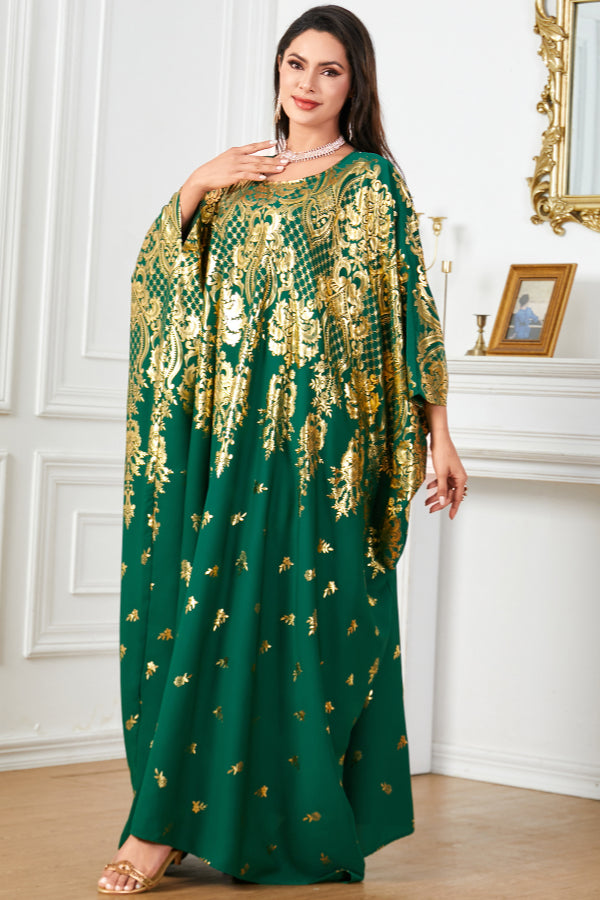 Batwing Loose Foil Abaya