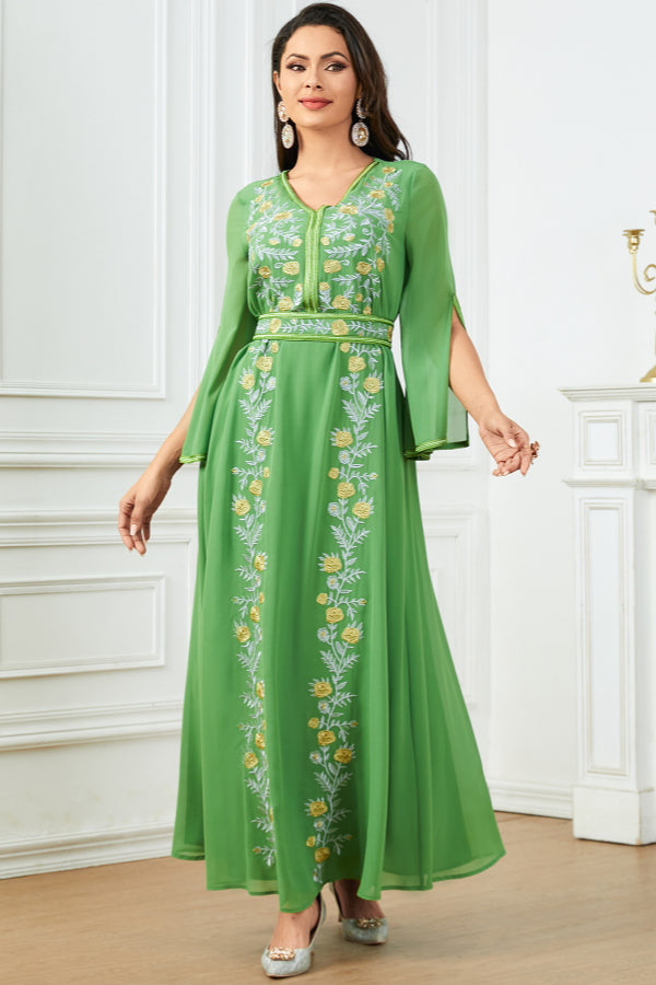 Flared Luxury Embroidered Abaya