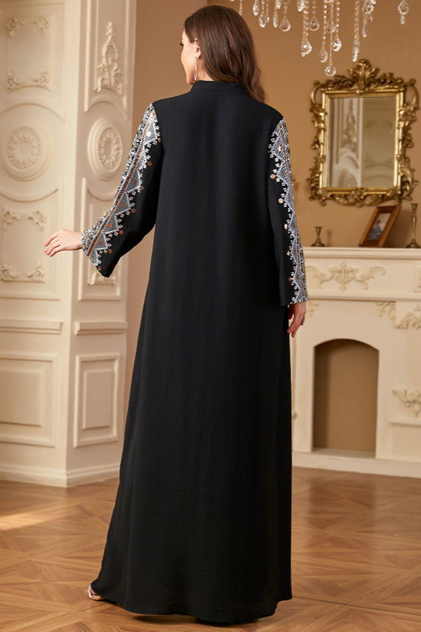 Luxury Embroidered Abaya Dress