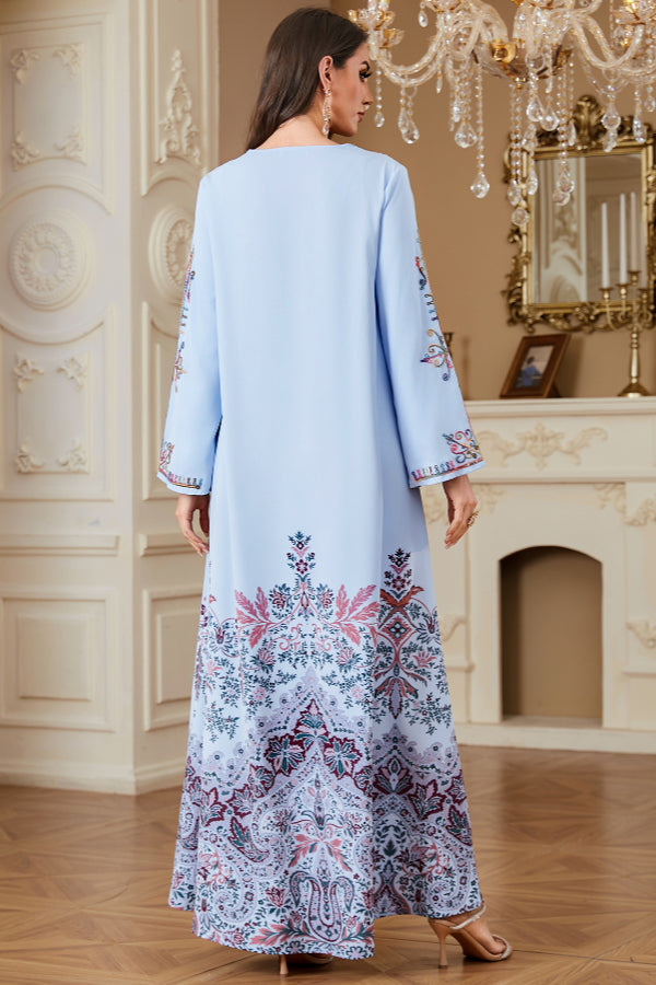 Rope Embroidered Elegant Abaya
