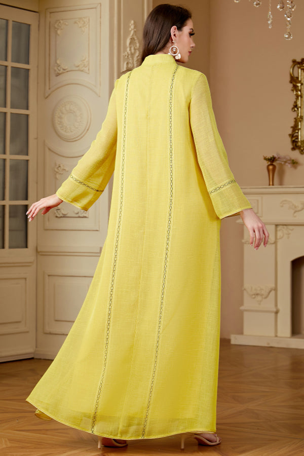 Sequin Long Sleeve Abaya