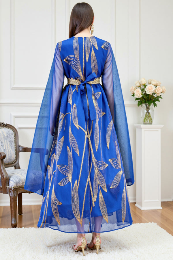 Casual Embroidered Abaya Dress