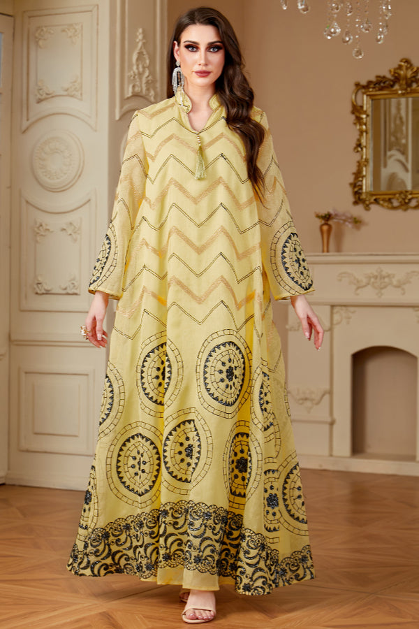 Floral Embroidered Abaya