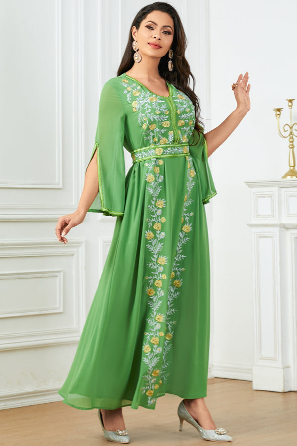 Flared Luxury Embroidered Abaya