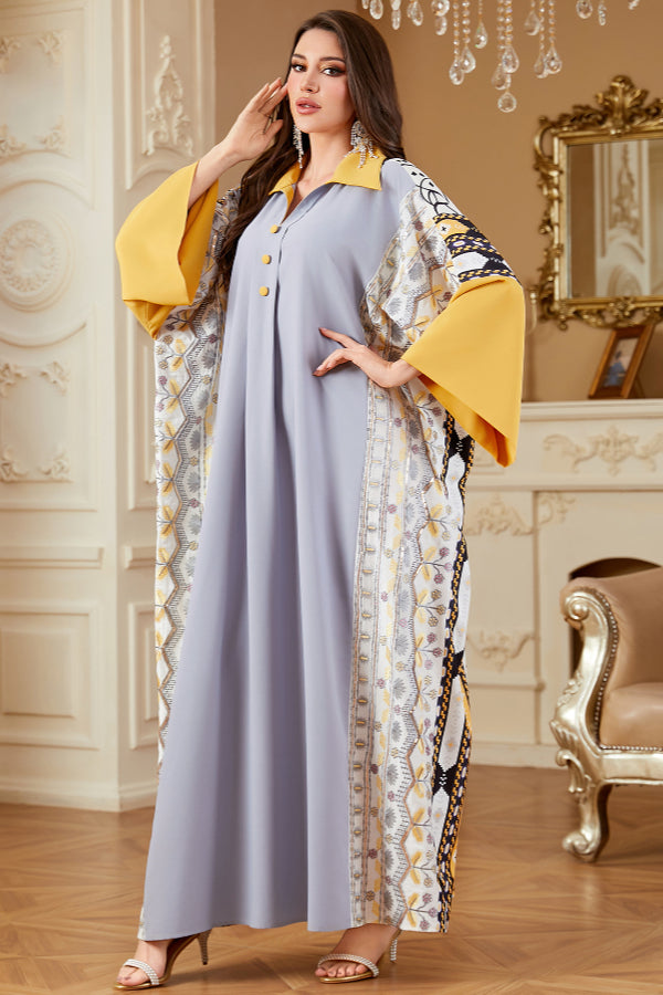 Batwing Sleeve Abaya Dress