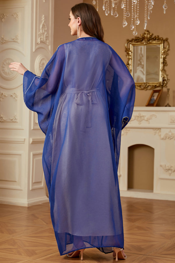 Embroidered Two-Piece Maxi Dress