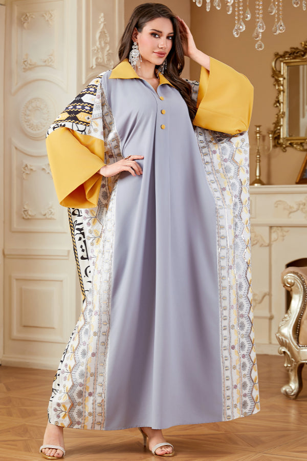 Batwing Sleeve Abaya Dress