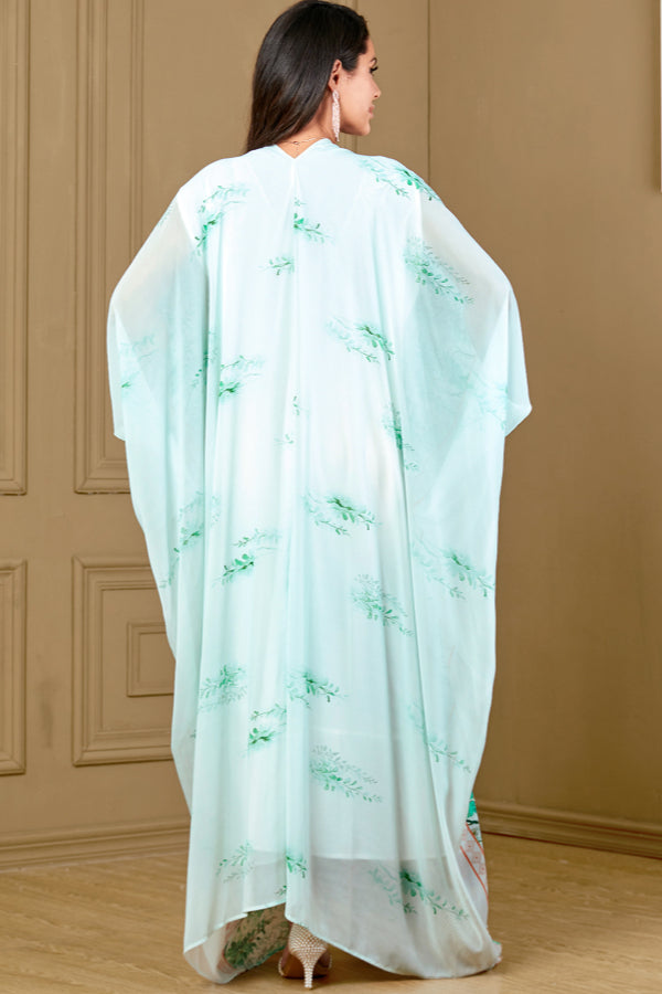 Floral Batwing Loose Abaya