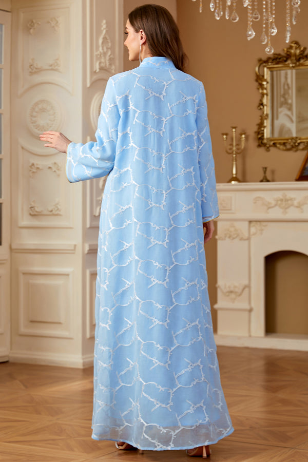 Long Sleeve Embroidered Abaya