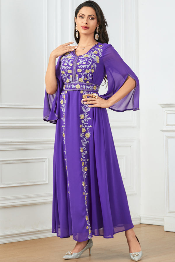 Flared Luxury Embroidered Abaya