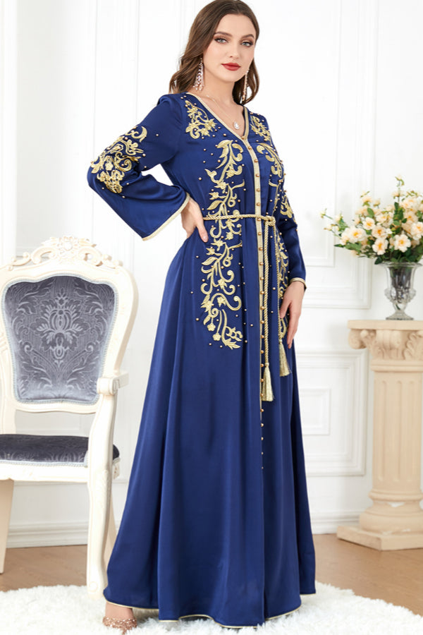 Embroidered Long Sleeve Abaya