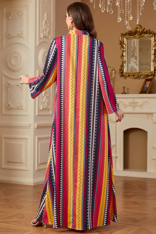 Fashion Printed Abaya Dress