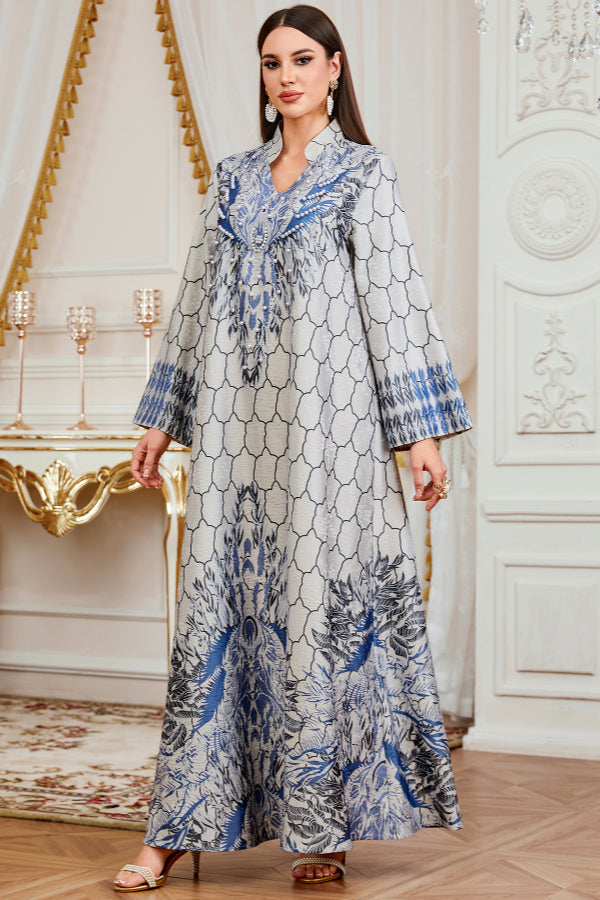 Batwing Sleeve Abaya Dress