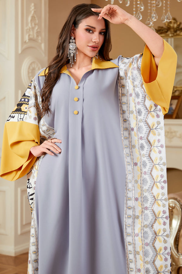 Batwing Sleeve Abaya Dress