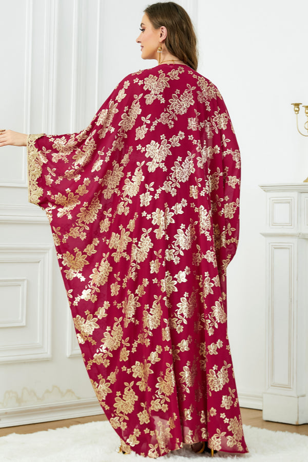 Two-Piece Cardigan Abaya Dress