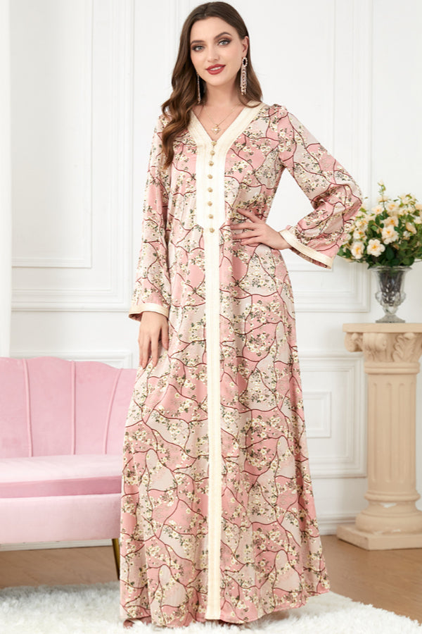 Loose Long Sleeve Abaya Dress