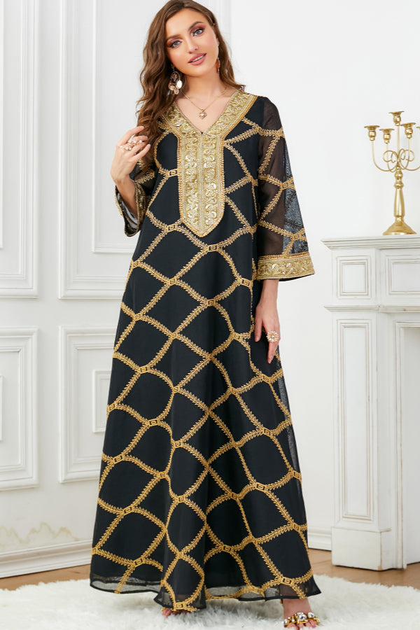 Fashion Long Sleeve Abaya