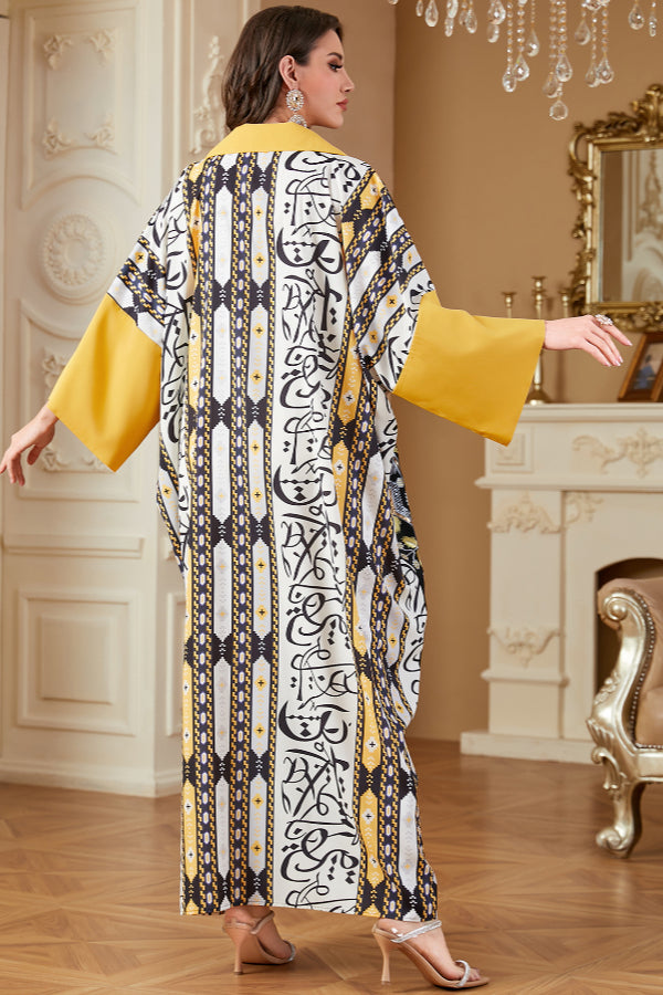 Batwing Sleeve Abaya Dress