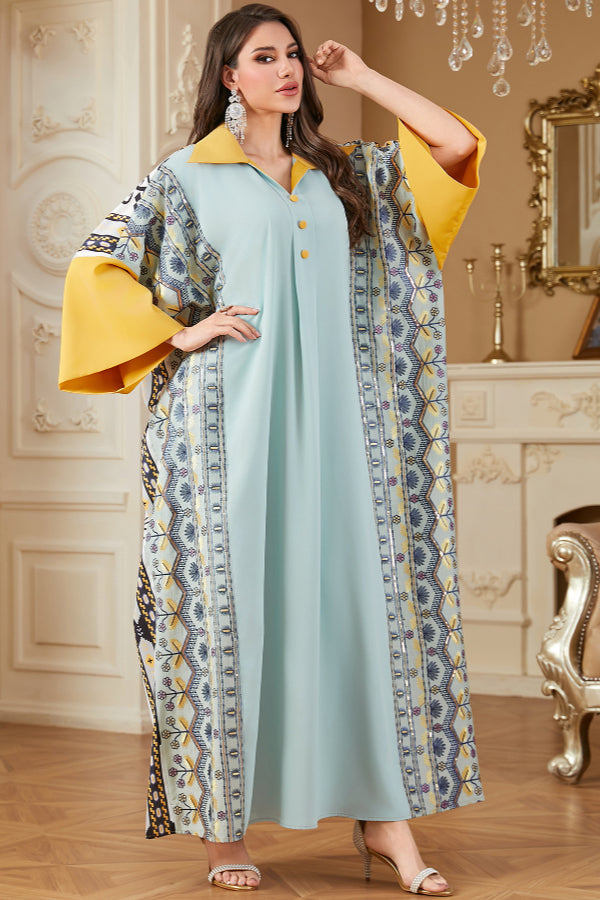 Batwing Sleeve Abaya Dress