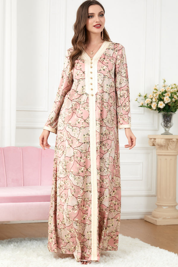 Loose Long Sleeve Abaya Dress