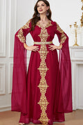 Extra-Long Sleeve Patchwork Abaya