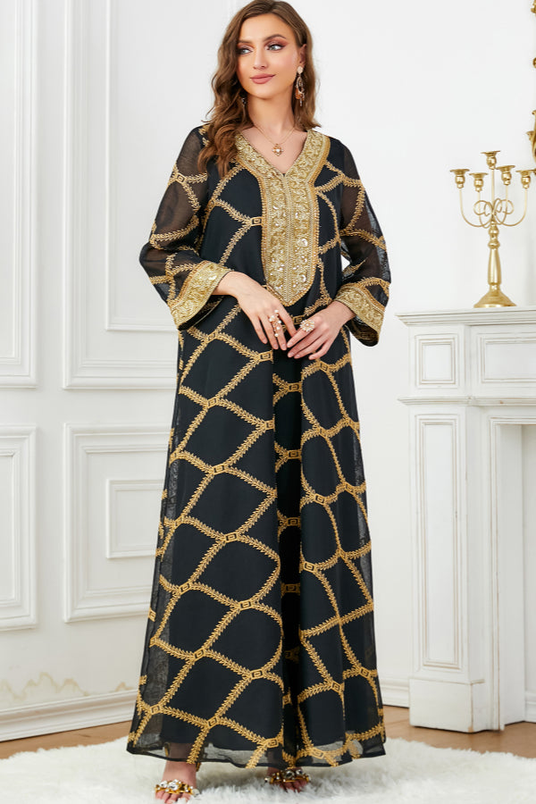 Fashion Long Sleeve Abaya
