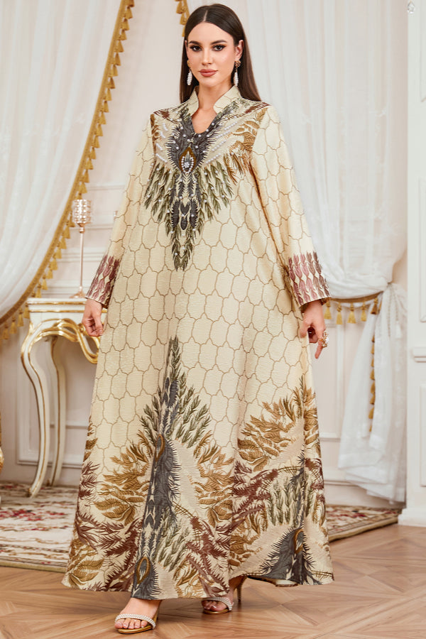 Batwing Sleeve Abaya Dress