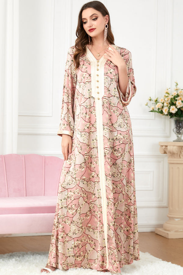 Loose Long Sleeve Abaya Dress