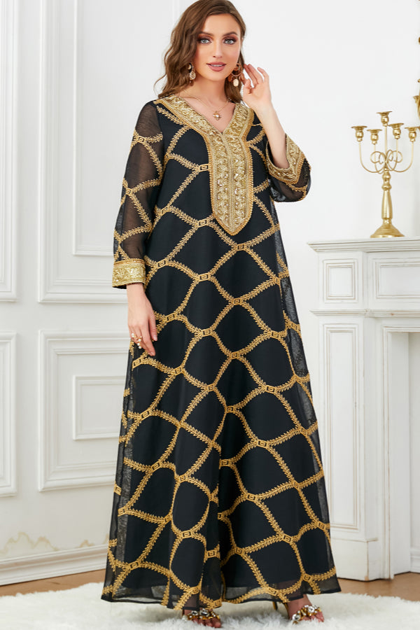 Fashion Long Sleeve Abaya