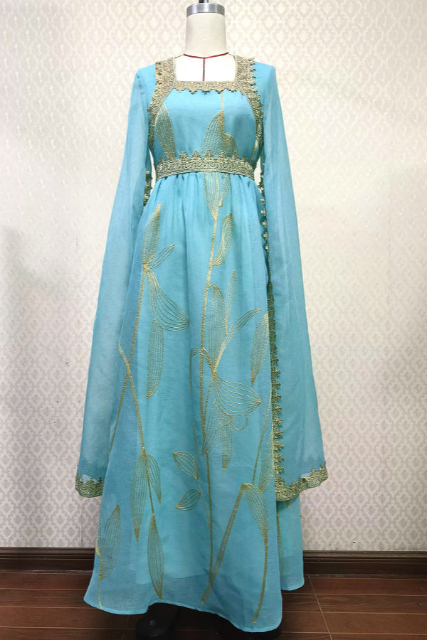 Casual Embroidered Abaya Dress