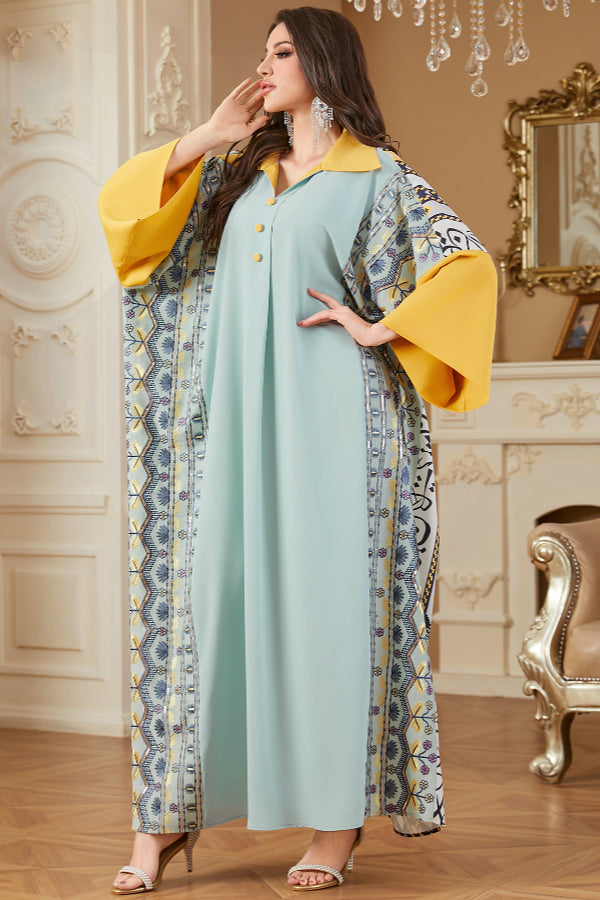 Batwing Sleeve Abaya Dress