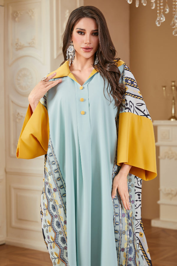 Batwing Sleeve Abaya Dress