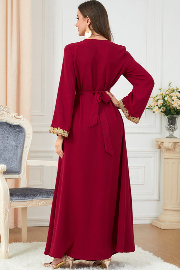 Loose Embroidered Maxi Dress